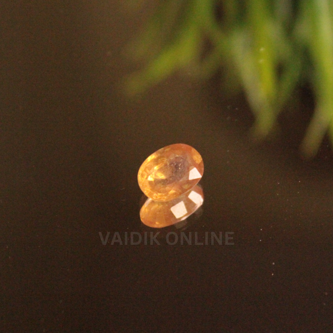 Yellow Sapphire (Pukhraj Stone)- 4.8 Ratti
