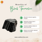 Black tourmaline orgonite pyramid for evil eye protection | Vaidik Online