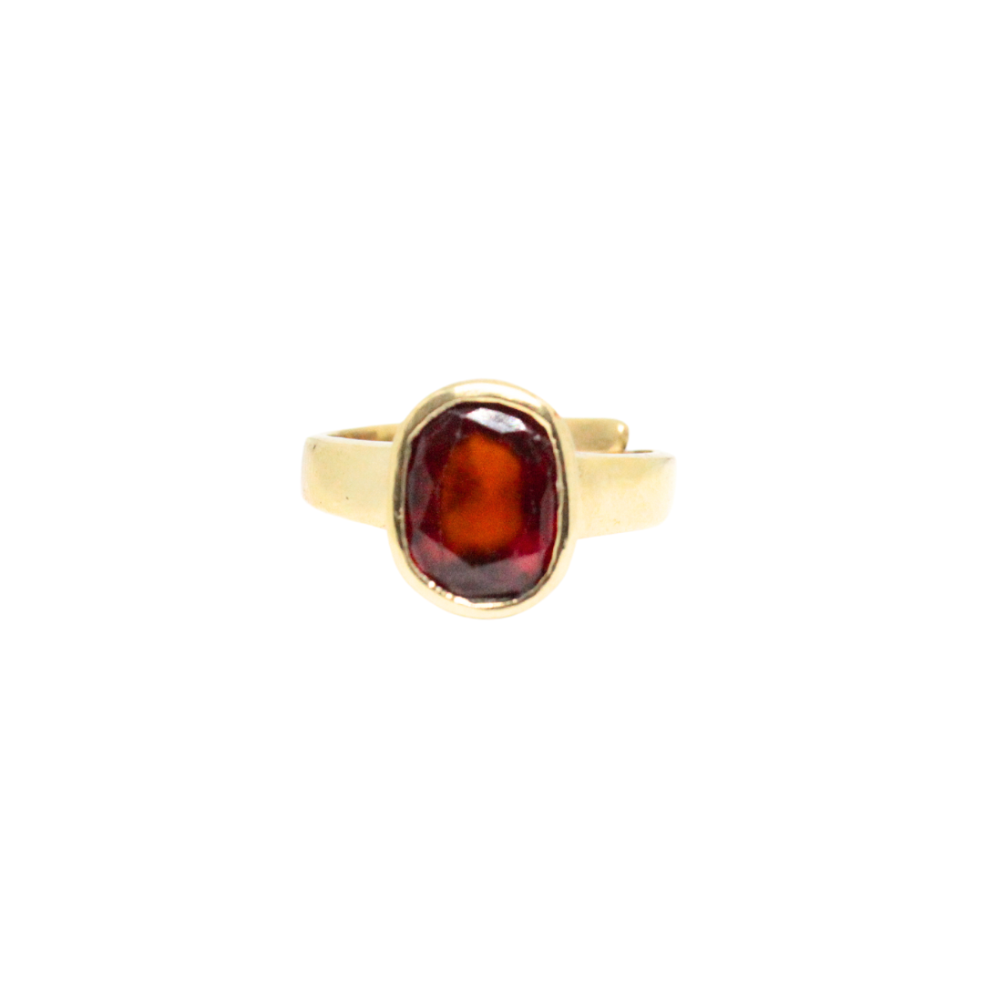 Gomed (Hessonite) gemstone ring | Vaidik Online