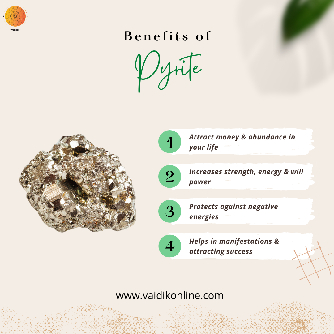 Energised Pyrite cluster to attract wealth | Vaidik Online